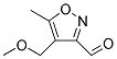 4-(METHOXYMETHYL)-5-METHYLISOXAZOLE-3-CARBALDEHYDE 结构式