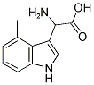 Amino-(4-methyl-1H-indole-3-yl)-acetic acid 结构式