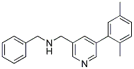 N-BENZYL-1-[5-(2,5-DIMETHYLPHENYL)PYRIDIN-3-YL]METHANAMINE 结构式