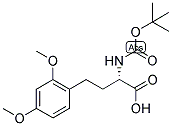 (S)-2-TERT-BUTOXYCARBONYLAMINO-4-(2,4-DIMETHOXY-PHENYL)-BUTYRIC ACID 结构式