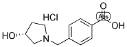(R)-4-(3-羟基-1-吡咯烷甲基)-苯甲酸盐酸盐 结构式