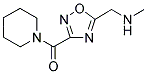 N-METHYL-1-[3-(PIPERIDIN-1-YLCARBONYL)-1,2,4-OXADIAZOL-5-YL]METHANAMINE 结构式