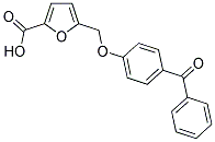 5-[(4-BENZOYLPHENOXY)METHYL]-2-FUROIC ACID 结构式