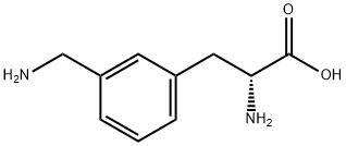 (R)-2-氨基-3-(3-(氨基甲基)苯基)丙酸 结构式