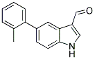 5-(2-METHYLPHENYL)-1H-INDOLE-3-CARBALDEHYDE 结构式