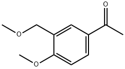 1-[4-甲氧基-3-(甲氧基甲基)苯基]乙烷-1-酮 结构式