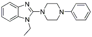 1-ETHYL-2-(4-PHENYL-PIPERAZIN-1-YL)-1H-BENZOIMIDAZOLE 结构式