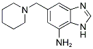 5-(1-PIPERIDINYLMETHYL)-1H-BENZIMIDAZOL-7-YLAMINE 结构式