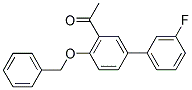1-[4-(Benzyloxy)-3'-fluoro[1,1'-biphenyl]-3-yl]ethanone 结构式