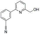 3-(6-HYDROXYMETHYL-PYRIDIN-2-YL)-BENZONITRILE 结构式