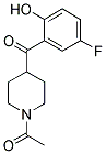 1-[4-(5-FLUORO-2-HYDROXYBENZOYL)-1-PIPERIDINYL]-1-ETHANONE 结构式