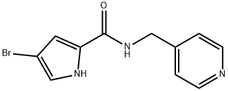 4-BROMO-N-(4-PYRIDINYLMETHYL)-1H-PYRROLE-2-CARBOXAMIDE 结构式