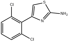 4-(2,6-二氯苯基)噻唑-2-胺 结构式