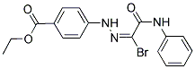 ETHYL 4-[(2E)-2-(2-ANILINO-1-BROMO-2-OXOETHYLIDENE)HYDRAZINO]BENZOATE 结构式