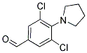 3,5-DICHLORO-4-PYRROLIDIN-1-YL-BENZALDEHYDE 结构式