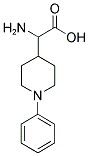2-AMINO-2-(1-PHENYLPIPERIDIN-4-YL)ACETIC ACID 结构式