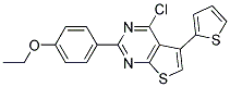 4-CHLORO-2-(4-ETHOXYPHENYL)-5-THIEN-2-YLTHIENO[2,3-D]PYRIMIDINE 结构式