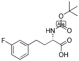 (S)-2-TERT-BUTOXYCARBONYLAMINO-4-(3-FLUORO-PHENYL)-BUTYRIC ACID 结构式