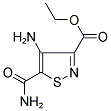 ETHYL 4-AMINO-5-(AMINOCARBONYL)-3-ISOTHIAZOLECARBOXYLATE 结构式