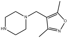 1-[(DIMETHYL-1,2-OXAZOL-4-YL)METHYL]PIPERAZINE 结构式