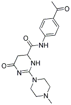 N-(4-ACETYLPHENYL)-2-(4-METHYLPIPERAZIN-1-YL)-6-OXO-3,4,5,6-TETRAHYDROPYRIMIDINE-4-CARBOXAMIDE 结构式