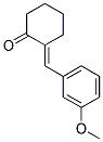 (2E)-2-(3-METHOXYBENZYLIDENE)CYCLOHEXANONE 结构式