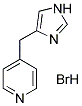 4-(1H-IMIDAZOL-4-YLMETHYL)PYRIDINE HYDROBROMIDE 结构式