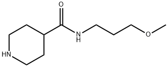 N-(3-METHOXYPROPYL)PIPERIDINE-4-CARBOXAMIDE 结构式