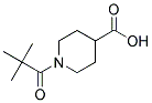 1-(2,2-DIMETHYLPROPANOYL)PIPERIDINE-4-CARBOXYLIC ACID 结构式