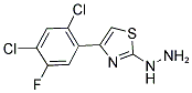 [4-(2,4-DICHLORO-5-FLUORO-PHENYL)-THIAZOL-2-YL]-HYDRAZINE 结构式