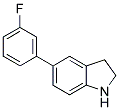 5-(3-FLUOROPHENYL)INDOLINE 结构式