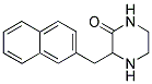 3-NAPHTHALEN-2-YLMETHYL-PIPERAZIN-2-ONE 结构式