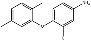 3-氯-4-(2,5-二甲基苯氧基)苯胺 结构式