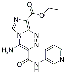 ETHYL 4-AMINO-3-[(PYRIDIN-3-YLAMINO)CARBONYL]IMIDAZO[5,1-C][1,2,4]TRIAZINE-8-CARBOXYLATE 结构式