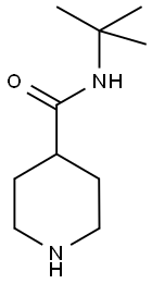 PIPERIDINE-4-CARBOXYLIC ACID TERT-BUTYLAMIDE 结构式