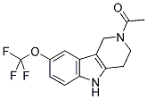 2-Acetyl-8-trifluoromethoxy-2,3,4,5-tetrahydro-1H-pyrido[4,3-b]indole 结构式