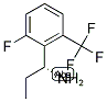 (R)-1-(2-FLUORO-6-(TRIFLUOROMETHYL)PHENYL)PROPAN-1-AMINE 结构式