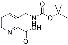 3-(TERT-BUTOXYCARBONYLAMINO-METHYL)-PYRIDINE-2-CARBOXYLIC ACID 结构式