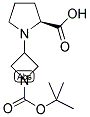 (S)-1-(1-TERT-BUTOXYCARBONYL-AZETIDIN-3-YL)-PYRROLIDINE-2-CARBOXYLIC ACID 结构式