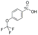4-TRIFLUOROMETHOXYBENZOIC ACID-ALPHA-13C 结构式