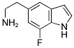 7-FLUORO-1H-INDOLE-5-ETHYLAMINE 结构式