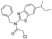 N-BENZYL-N-(6-SEC-BUTYL-1,3-BENZOTHIAZOL-2-YL)-2-CHLOROACETAMIDE 结构式