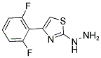 [4-(2,6-DIFLUORO-PHENYL)-THIAZOL-2-YL]-HYDRAZINE 结构式