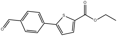 5-(4-甲酰基苯基)-2-噻吩甲酸乙酯 结构式