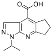 1-ISOPROPYL-1,5,6,7-TETRAHYDRO-1,2,8-TRIAZA-S-INDACENE-4-CARBOXYLIC ACID 结构式