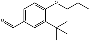 3-(叔丁基)-4-丙氧基苯甲醛 结构式