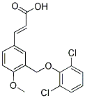 (2E)-3-(3-[(2,6-Dichlorophenoxy)methyl]-4-methoxyphenyl)-2-propenoic acid 结构式