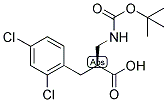 (S)-2-(TERT-BUTOXYCARBONYLAMINO-METHYL)-3-(2,4-DICHLORO-PHENYL)-PROPIONIC ACID 结构式