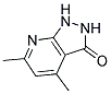 4,6-DIMETHYL-1,2-DIHYDRO-3H-PYRAZOLO[3,4-B]PYRIDIN-3-ONE 结构式