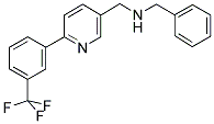 1-PHENYL-N-((6-[3-(TRIFLUOROMETHYL)PHENYL]PYRIDIN-3-YL)METHYL)METHANAMINE 结构式